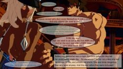 bent_over bunnysuit casual corruption dialogue dizzy_(guilty_gear) emotionless excessive_pussy_juice guilty_gear guilty_gear_strive lineup lolikill micro_bikini pasties queen_dizzy questionable_consent ramlethal_valentine sol_badguy