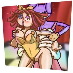2d ahe_gao ahegao ahegao_face jax jax_(tadc) jax_(the_amazing_digital_circus) ragatha ragatha_(dancer_outfit) ragatha_(pub_outfit) ragatha_(tadc) ragatha_(the_amazing_digital_circus) the_amazing_digital_circus
