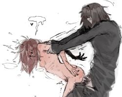 artist_request clothed_male_nude_female deltarune femsub from_behind from_behind_position holding_arms kris_(deltarune) kris_female_(deltarune) maledom nonconsensual player_character pubic_hair rape raped_female rough_sex standing_sex vessel_(deltarune)