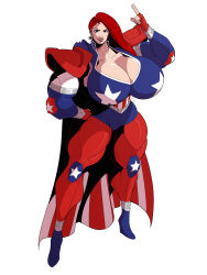abs biceps breasts cape female jonpadraws muscles muscular muscular_arms muscular_female muscular_legs muscular_thighs