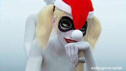 3d andreygovno animated batman_(series) blonde_hair dc erection faceless_male female from_behind harley_quinn harley_quinn_(classic) looking_at_viewer male no_sound nude penetration penis pussy santa_hat sex straight tied_hair twintails vaginal_penetration video