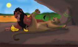 anal anal_sex angry bondage bound disney female forced male male_villain painful penetration pussy rape sarabi scar_(the_lion_king) smile smirk straight the_lion_king toy