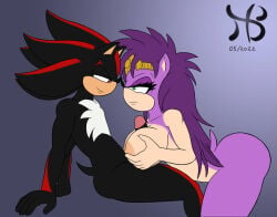 angry angry_face big_breasts big_cock big_penis cock dominant_male hiastobasement_(artist) milf paizuri queen_aleena queen_aleena_hedgehog sega shadow_the_hedgehog sonic_(series) sonic_the_hedgehog_(series) sonic_underground titfuck titjob