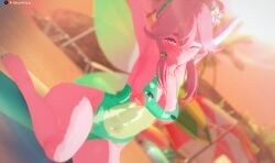 1girls ahoge armpits arms_up ass beach beach_umbrella bell_earrings big_ass breasts but cleavage colored_sclera colored_skin curvy double_bun fairy fairy_wings fat_ass feet female flower froggyloch green_one-piece_swimsuit grin hair_between_eyes hair_bun indie_virtual_youtuber legs medium_breasts one-piece_swimsuit one_eye_closed outdoors paintbrush paintbrush_hair_ornament pink_hair pink_skin pointy_ears red_eyes sand sideboob sidelocks sitting smile solo spamkaju swimsuit thick thick_ass thick_thighs thighs virtual_youtuber vtuber wings yellow_sclera