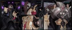 absurd_res anal_piercing animal_genitalia anus balls big_anus big_balls big_butt big_penis bodily_fluids breasts butt canid canine canine_genitalia comic cum cum_in_vagina cum_inside deep_throat dialogue english_text face_fucking female genital_fluids genitals gynomorph gynomorph/female gynomorph_penetrating hazed01 head_in_crotch hi_res impregnation intersex intersex/female intersex_penetrating irrumatio knot knotted_penis knotting mammal oral oral_penetration ovum penetration penile penile_penetration penis penis_in_mouth penis_in_vagina piercing sex short_tail size_difference sperm_cell tail text thick_thighs tugging vaginal vaginal_fluids vaginal_penetration vulva