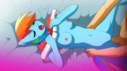 2016 animated anthro anthrofied breasts closed_eyes duo equine fantasyblade female friendship_is_magic furry horse lying male male_penetrating mammal multicolored_hair my_little_pony nipples on_back open_mouth penetration penis pony pussy rainbow_dash_(mlp) rainbow_hair solo_focus straight straight_hair tongue tongue_out vaginal_penetration