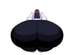 1girls animated ass ass_expansion back_view big_ass brown_hair colossal_ass enormous_ass female female_focus female_only gabbadraws gigantic_ass huge_ass huge_thighs hyper_ass large_ass long_hair massive_ass mizuki_(gabbadraws) pixel_art testtheasshunter21 thick_thighs thighs thunder_thighs white_background wide_hips