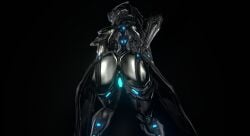 3d 3d_(artwork) bent_over big_ass big_butt blender blender_(software) female female_only glowing_genitalia glowing_pussy looking_at_viewer looking_back presenting presenting_anus presenting_hindquarters presenting_pussy robot robot_girl robot_humanoid sumsmutwriter warframe wisp_(warframe)