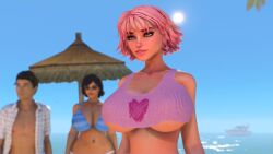 2girls 3d big_breasts breasts brenda_(goldengod) bust busty chest curvaceous curvy curvy_figure digital_media_(artwork) female female_focus goldengob hips hourglass_figure huge_breasts human kate_(goldengob) large_breasts legs light-skinned_female light_skin lips mature mature_female original original_character original_characters slim_waist straight thick thick_legs thick_thighs thighs top_heavy voluptuous voluptuous_female waist wide_hips