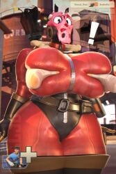 big_breasts big_thighs breast_grab breast_squeeze coel3d female fempyro floating_hands male/female original_character pov pyro_(team_fortress_2) scout_(team_fortress_2) team_fortress_2 valve valve_(company)