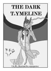 anthro comic cover cover_art cover_page dragon duo female fish_tail human kobold lonelywolfy male male/female mammal mythological_creature mythological_scalie mythology nude pregnant scalie tail transformation wings