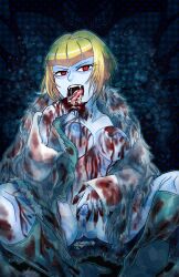 blonde_hair blood boktai female red_eyes white_duneyrr