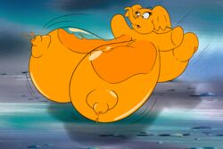 big_belly breast_expansion disney elephant heffalumps_and_woozles huge_breasts hunny inflation lactation nipples smooth_skin winnie_the_pooh_(franchise)