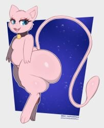 big_ass bubble_butt female freya_(justkindofhere) huge_ass justkindofhere mew pokémon_(species) pokemon pokemon_(species) thick_thighs wide_hips