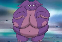 big_belly disney elephant heffalumps_and_woozles huge_breasts nipples smooth_skin winnie_the_pooh_(franchise)