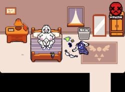 1boy 1girls 2d anthro anthro_on_anthro anthro_only anthro_penetrated anthro_penetrating anthro_penetrating_anthro areolae artist_logo asriel_dreemurr balls bedroom bedroom_sex big_breasts blush bra breasts clothes_on_floor clothes_removed clothing completely_nude completely_nude_female completely_nude_male day deltarune female female_focus front_view goat huge_breasts incest indoors indoors_sex male mature mature_anthro mature_female mature_woman mayin milf mother mother_and_son navel nipples nude nude_female nude_male panties pants pixel_art reverse_cowgirl_position robe shirt son toriel undertale white_body white_fur