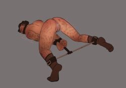 bodily_fluids bondage cuntboy cuntboy_only intersex male_only medic_(team_fortress_2) pussy_juice ropes socks spread_legs spreader_bar team_fortress_2 tied_up