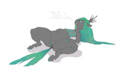 changeling equine female friendship_is_magic heavy horse mammal mature_female my_little_pony nude overweight pony pussy queen_chrysalis_(mlp) slightly_chubby solo spread_legs spreading thick_thighs vranhurst wide_hips