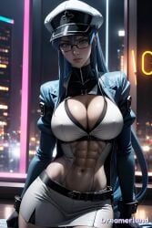 1female abdomen abdominals abs ai_assisted ai_generated akame_ga_kill! angry angry_expression angry_face anime anime_style belly_button belt beret beret_only big_breasts blue_eyes blue_hair breast_squeeze breasts building buildings city city_background cityscape covered_nipples crop_top cropped_jacket curvy curvy_figure cyberpunk esdeath_(akame_ga_kill!) eyes eyes_open female fit fit_female fitness from_front_position glass glasses glasses_on_face glasses_only gloves hair hair_between_eyes hat hat_only hd hd_(traditional) high_resolution highres horny_female hourglass_figure huge_breasts jacket jacket_open large_breasts light light-skinned_female light_body light_skin lighting lips lipstick long_hair looking_at_partner looking_at_viewer military military_hat military_jacket miniskirt navel_line navel_piercing neon neon_lights night night_sky nose portrait pose posing posing_for_the_viewer realistic seduction seductive_body seductive_pose serious serious_look shiny shiny_breasts shiny_clothes shiny_hair shiny_skin skirt sky sky4maleja sleeveless straight straight_hair thick_thighs thighs tight_clothes turtleneck upper_body very_long_hair watermark window window_light