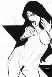 1girls catthouse_studios dc_comics female female_only monochrome roadkill_(catthouse_studios) solo tagme wonder_woman wonder_woman_(series)