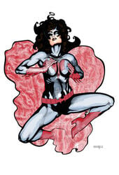 1girls batman_(series) batwoman catthouse_studios clothing color colored dc_comics female female_only kate_kane roadkill_(catthouse_studios) solo tagme