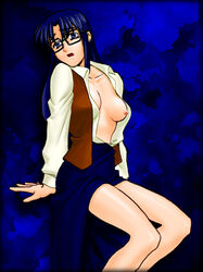 clothing glasses medium_breasts read_or_die skirt tagme yomiko_readman