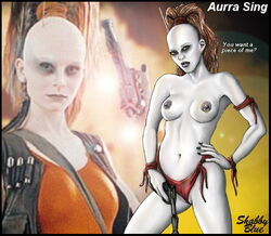 1girls aurra_sing female female_only lowres shabby_blue solo star_wars tagme