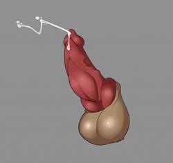 animal_genitalia animal_penis balls canine_penis close-up cum cumshot disembodied_penis ejaculation erection knot male orgasm penis solo villettio