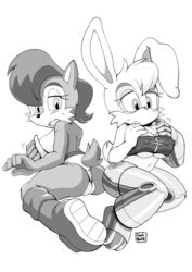 ass breasts bunnie_rabbot coolblue female nipple pussy sally_acorn sonic_(series) sonic_the_hedgehog_(archie) sonic_the_hedgehog_(comics)