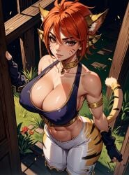 1girls ai_generated big_breasts breath_of_fire breath_of_fire_ii catgirl female huge_breasts katt_(breath_of_fire) large_breasts looking_at_viewer makimass_ai video_games