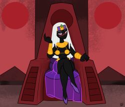 alien alien_girl alien_humanoid duck_dodgers looney_tunes martian martian_(duck_dodgers) queen_tyr'ahnee rubbermage throne throne_room warner_brothers