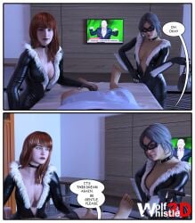 1boy 2girls 3d ass big_ass big_breasts black_cat_(cosplay) black_cat_(marvel) bottom_heavy breasts bust busty chest cosplay curvaceous curvy curvy_figure felicia_hardy female female_focus hero heroine hips hourglass_figure huge_ass huge_breasts human human_only j._k._simmons j_jonah_jameson jk_simmons jonathan_kimble_simmons large_ass large_breasts legs light-skinned_female light-skinned_male light_skin male male/female male_pov marvel marvel_comics mary_jane_watson matching_outfit mature mature_female mature_male peter_parker red_hair slim_waist spider-man spider-man_(series) straight superhero superheroine thick thick_hips thick_legs thick_thighs thief thighs top_heavy unzipped unzipped_bodysuit voluptuous waist white_hair wide_hips wolfwhistle3d