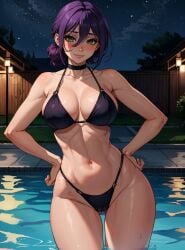 ai_generated bikini chainsaw_man female looking_at_viewer makimass_ai reze_(chainsaw_man)