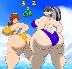 huge_ass huge_breasts igphhangout loopy_(igphhangout) mario_(series) princess_daisy splatoon tagme