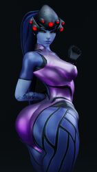 1girls 3d 4k absurdres ass ass_focus big_ass blender blizzard_entertainment bodysuit cpt-flapjack female female_only highres huge_ass large_ass lieutenant_flapjack overwatch overwatch_2 solo thick_thighs tight_clothing wide_hips widowmaker