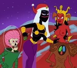 a_princess_of_mars alien barsoom christmas dejah_thoris duck_dodgers literature looney_tunes mars_attacks martian martian_(duck_dodgers) monster monster_girl public_domain queen_tyr'ahnee war_of_the_worlds worldsandcenturies