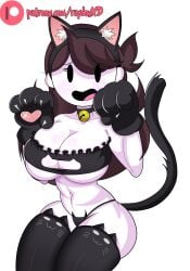 2d_(artwork) bra cat_ears cat_tail catgirl clothing curvy curvy_female female_only gloves jaiden jaiden_animations raydonxd solo_female tagme thighhighs voluptuous youtube