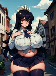 ai_generated female filia_(skullgirls) looking_at_viewer makimass_ai skullgirls video_games