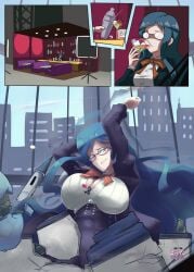 ass_expansion breast_expansion danganronpa danganronpa_v3 expansion expansion_sequence gamesquid giantess giantess_growth growth saihara_shuuichi sequence shirogane_tsumugi