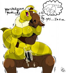 2017 anthro arthropod bee character_request cum cum_inside erection female fur insects king_(kingbeast) kingbeast male nipples nude original original_character original_characters pussy sex straight