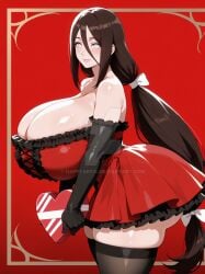 1girls ai_generated big_ass big_breasts boruto:_naruto_next_generations breast_expansion brown_hair byakugan candy curvaceous curvy_female eyes female female_only happyartai holding_object hourglass_figure huge_ass hyuuga_hanabi large_breasts light-skinned_female light_skin long_hair looking_at_viewer naruto_(series) paag standing stockings thick thick_ass thick_thighs valentine's_day voluptuous voluptuous_female wide_hips