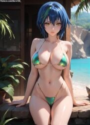1girls 2d ai_generated ass athletic athletic_female bare_shoulders belly big_breasts bikini bikini_bottom bikini_top blue_hair breasts chest curvy curvy_figure cute cute_face detailed eyelashes eyeshadow female female_only fit fit_female focus green_eyes high_quality high_school_dxd huge_breasts legs light-skinned_female light_skin lips lipstick looking_at_viewer makeup mascara medium_hair midriff navel nero100 outdoors outside pale-skinned_female pale_skin posing sagging_breasts seductive seductive_look short_hair spiky_hair stable_diffusion swimsuit swimwear tagme thighs thin_thighs thin_waist xenovia_quarta yellow_eyes