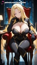 1girls 2025 ai_assisted ai_generated alpha_(the_eminence_in_shadow) anime artist_name big_breasts big_breasts big_breasts big_chest blonde_hair blue_eyes boots breast breasts breasts breasts bust busty chair chest cleavage crossed_legs elf explicit female hi_res high_quality high_resolution highres large_breasts long_hair looking_at_viewer on_chair patreon patreon_username pointy_ears sitting skypassion smile solo stable_diffusion the_eminence_in_shadow very_long_hair watermark window