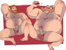 2boys arm_behind_head arm_hair armpit armpit_hair balls beard belly body_hair brian_harding button chest_hair crossover cum cumshot daddy daddy_kink dr._eggman dream_daddy:_a_dad_dating_simulator duo eggman ejaculation erection fabssdaf facial_hair fat fat_belly fat_male feet gay genitals glasses goggles goggles_on_head hairy_male holding_object holding_remote_control human human_only leg_hair light-skinned_male light_skin male male_nipples male_only mammal mature mature_male moustache nipples nude nude_male obese obese_male open_mouth orgasm orgasm_face overweight overweight_male penis pubic_hair sega sitting sonic_(series) sonic_the_hedgehog_(series) testicles vibrator vibrator_on_penis yaoi