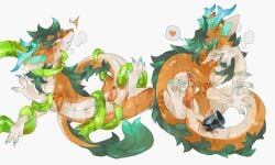 anal dragon feral genitals heart_symbol hi_res male mythological_creature mythological_scalie mythology penis scalie sex_toy solo tentacle tongue tongue_out zerov