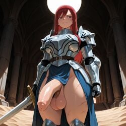1futa ai_generated balls breasts cock dickgirl ecchilyna erza_scarlet fairy_tail futa_only futa_sans_pussy futanari futanari futanari_only girly high_resolution highres horny huge_ass huge_balls huge_boobs huge_breasts huge_butt huge_cock huge_cock huge_testicles huge_thighs knight medium_ass medium_breasts medium_penis muscular penis red_hair red_hair self_upload sexy stable_diffusion sword worship
