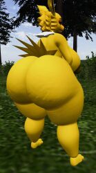 3d ass big_ass big_breasts breasts bubble_ass bubble_butt cleavage eeveelution female ferialexonar huge_ass huge_breasts hyper hyper_ass jolteon nipples pokemon pokemon_(species) tagme thick_thighs wide_hips