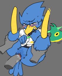 anonymous_male anthro axe background berdly bird bird_boy bird_humanoid blue_fur blue_furry blush blush_lines blushing_male cock cuntboy cuntboy/male deltarune deltarune_chapter_2 dick dick_in_pussy fucked furry furry_only gay gay_sex glasses grey_body grey_skin halberd hands_on_leg hands_on_legs hands_on_thigh hands_on_thighs holding holding_object holding_weapon humanoid intersex laying_on_back legs legs_up male male/cuntboy male/male male_penetrated no penetrating_male penetrating_pussy penetration penis penis_in_pussy pussy pussy_insertation pussy_juice sex shaking shaking_body strilalonder twitching vaginal vaginal_penetration vaginal_sex yaoi