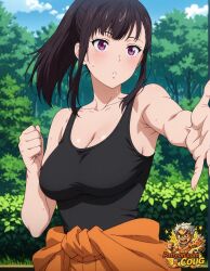 maki oze from en'en no shouboutai by coug