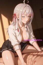 ai_generated alisa_mikhailovna_kujou anime armpits ass beautiful beauty blush breasts breasts cow_girl cowgirl_position cute female flat_belly girl girly high_resolution highres human long_hair love maellepetite male medium_breasts naked nipples nude nude_female oil oiled oiled_body oiled_skin penis_in_pussy petite petite_body petite_female pose riding riding_penis sex shiny_skin skinny slim slim_waist small_breasts smaller_female straight tokidoki_bosotto_russian_de_dereru_tonari_no_alya-san uncensored vein veiny_penis young younger_female